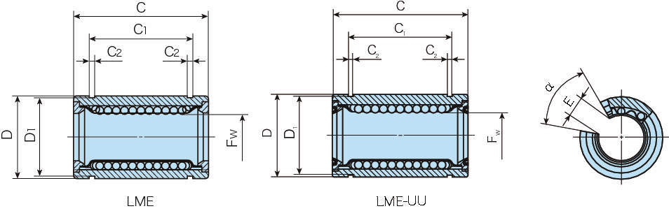 리니어부싱 LME-OP(개방형)