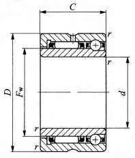 앵귤러형볼베어링부착니들베어링 NATA