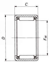 쉘형니들베어링 BA(인치계)