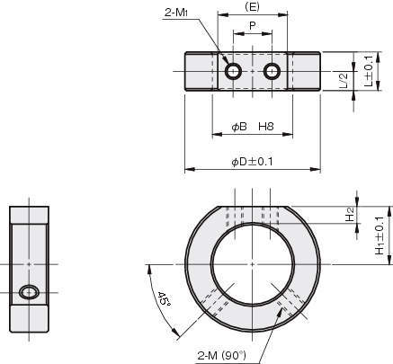 세트칼라 D커트 나사있는타입