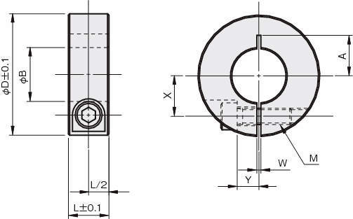슬리트칼라 표준타입