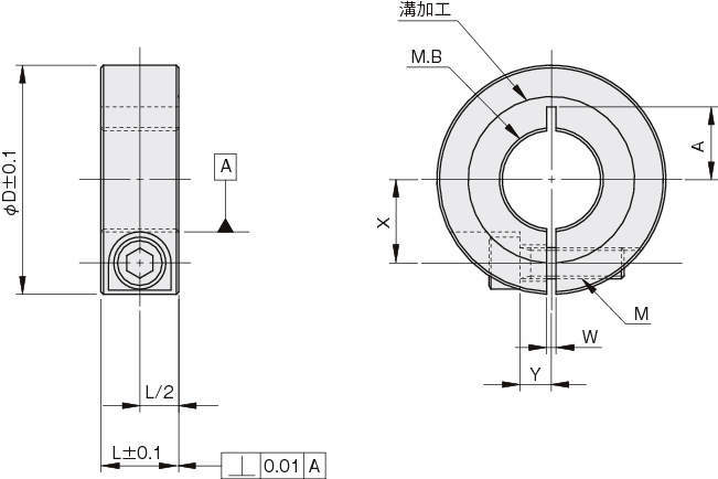 슬리트칼라 내경나사타입(세목)