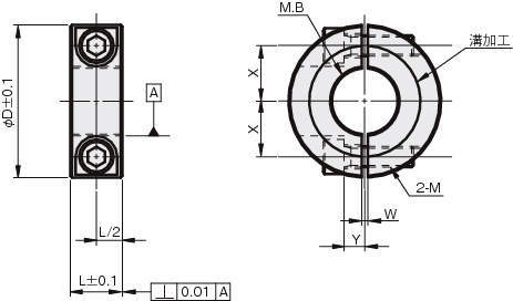세퍼레이트칼라 내경나사타입(세목)