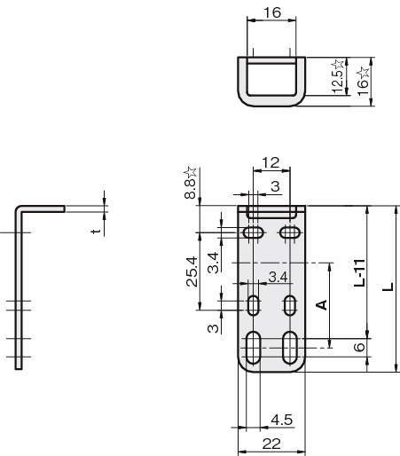 센서브라켓(광전센서용)CZ-SX타입