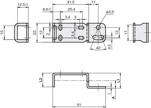 센서브라켓(광전센서용)CZ-LZ타입