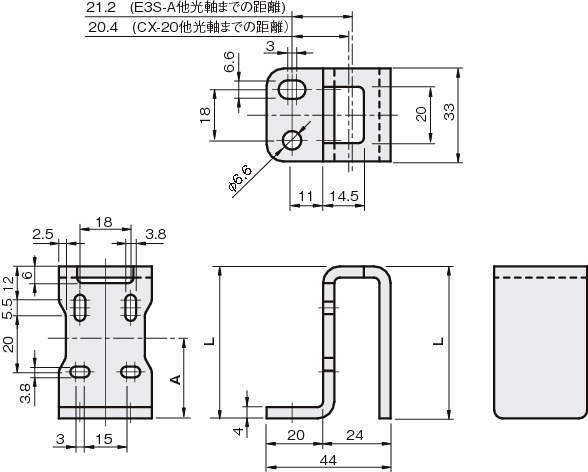 센서브라켓(광전센서용)CZ-LC HD타입(고강성)