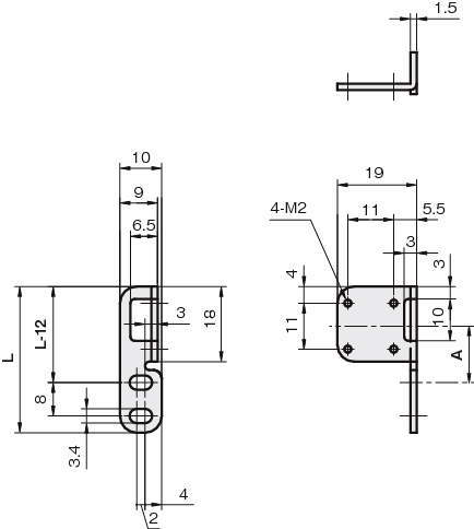 센서브라켓(광전센서용)E1-SY타입