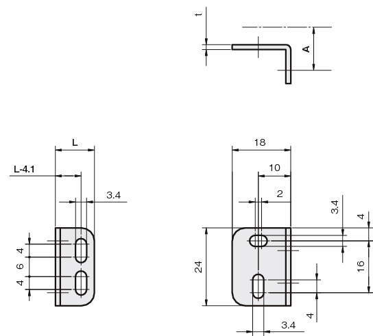 센서브라켓(광전센서용)E2-SW타입