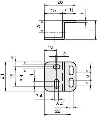 센서브라켓(광전센서용)E2-LW타입