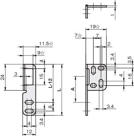 센서브라켓(광전센서용)E2-SY타입