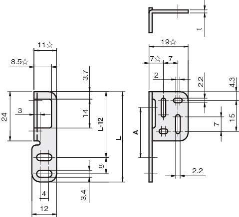 센서브라켓(광전센서용)TS-SY타입
