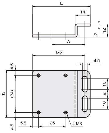 센서브라켓(반사판용)RC-Z형타입