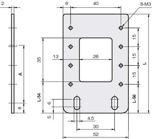 센서브라켓(반사판용)RD-스트레이트타입