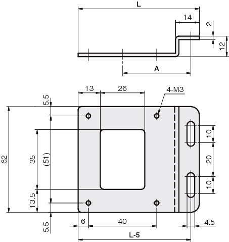 센서브라켓(반사판용)RD-Z형타입