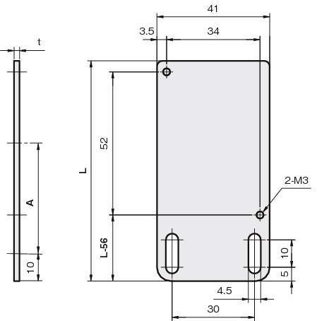 센서브라켓(반사판용)RE-스트레이트타입