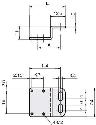 센서브라켓(반사판용)RF-Z형타입