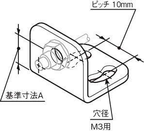 센서브라켓(광화이버센서용)L선회타입