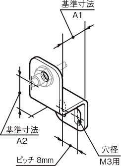 센서브라켓(광화이버센서용)Z타입