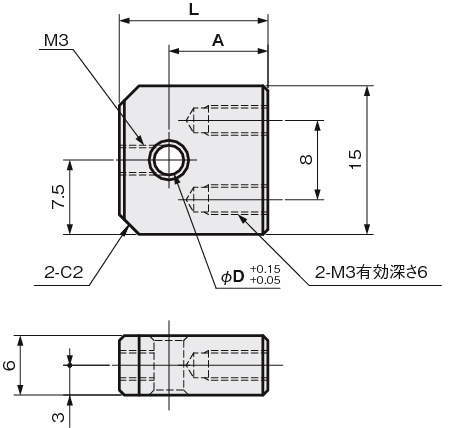 센서브라켓(광화이버센서용)세트나사타입(밑면취부)