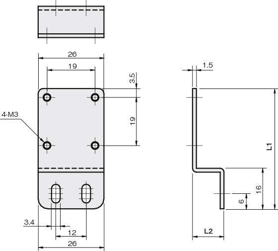 센서브라켓(포토마이크로센서용)Z형 V타입