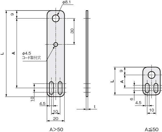 센서브라켓(근접센서용)스트레이트타입