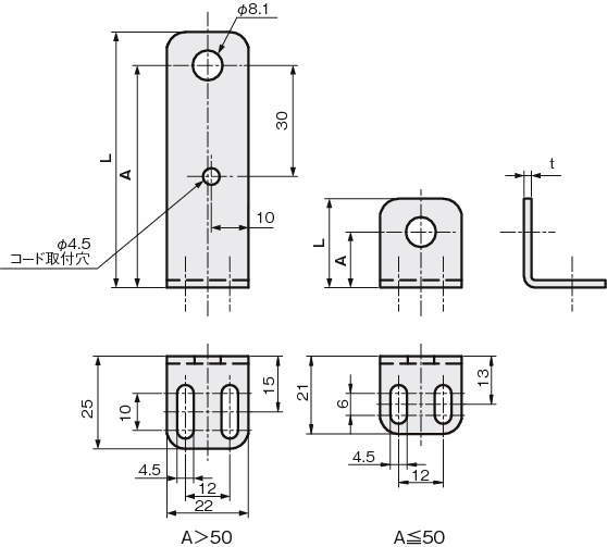센서브라켓(근접센서용)L타입