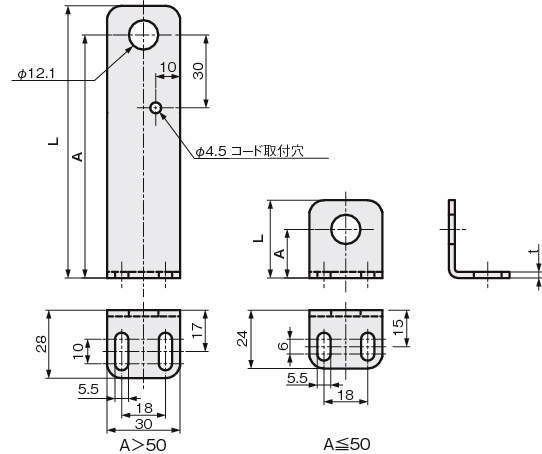 센서브라켓(근접센서용)L타입