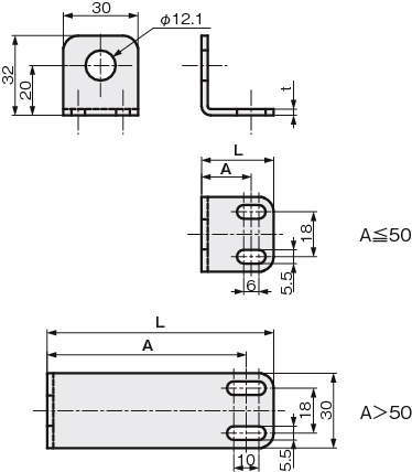 센서브라켓(근접센서용)L슬라이드타입