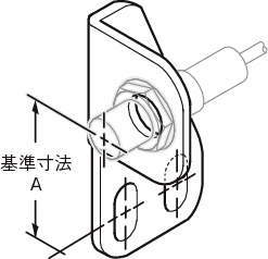 센서브라켓(근접센서용)L왼쪽90°각도있는타입