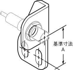 센서브라켓(근접센서용)L오른쪽90°각도있는타입