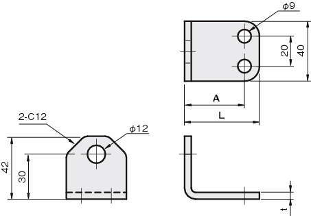 센서브라켓(근접센서용)L슬라이드 HD타입(고강성)