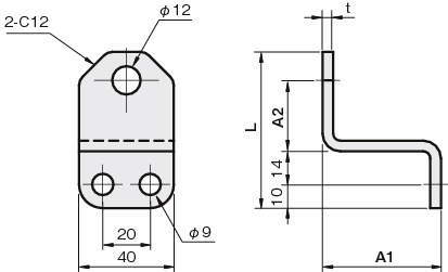 센서브라켓(근접센서용)Z형 HD타입(고강성)