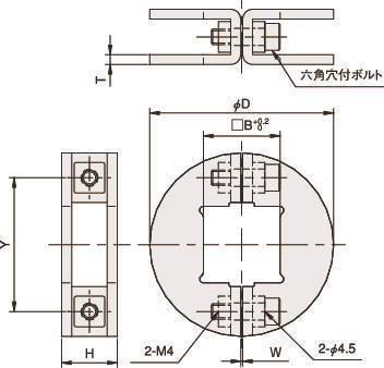 샤프트브라켓(각샤프트용) 표준타입