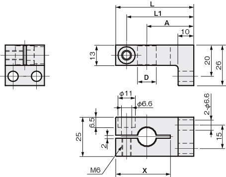 센서브라켓 취부베이스L