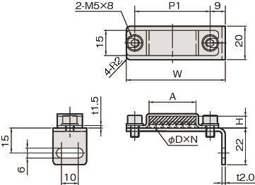 에어튜브브라켓 L타입2