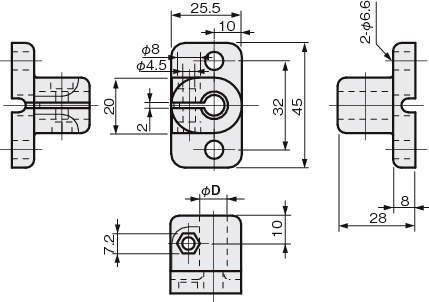 센서브라켓 취부베이스R