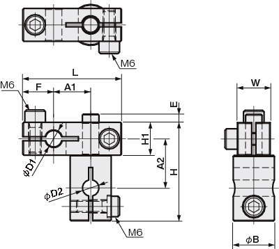센서브라켓 XY프리조인트