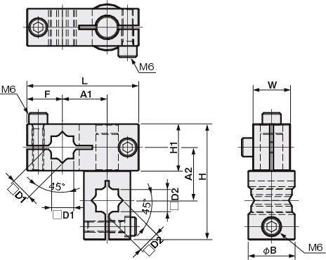 센서브라켓 XY프리조인트