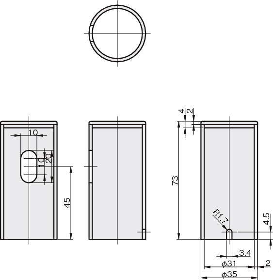 센서브라켓(광전센서용)파이프탑센서