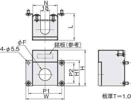 소형레귤레이터브라켓 박스타입1(CKD RB500용)