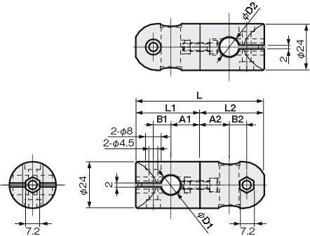 센서브라켓 XY프리조인트