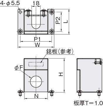 소형레귤레이터브라켓 박스타입2(CKD RB500용)