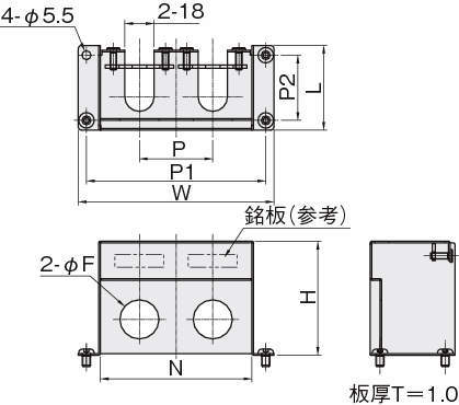소형레귤레이터브라켓 박스타입2(CKD RB500용)