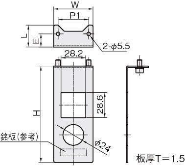 소형레귤레이터브라켓 L타입2(SMC ARM10F용)