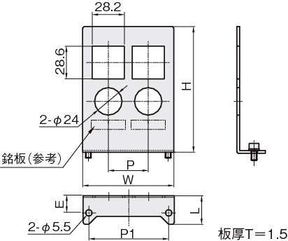 소형레귤레이터브라켓 L타입1(SMC ARM10F용)