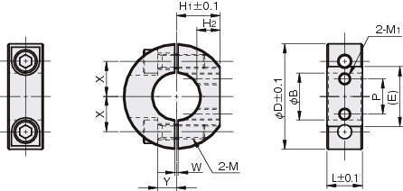 세퍼레이트칼라 D커트 나사있는타입