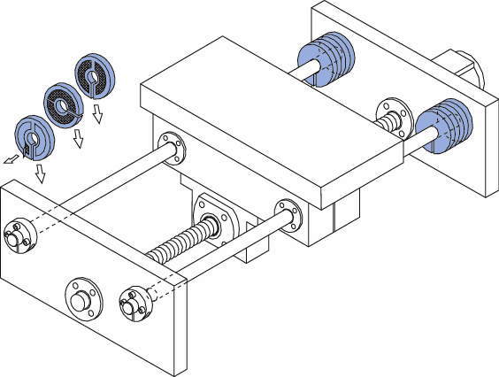 우레탄댐퍼 슬리트 양면테이프 있는 타입