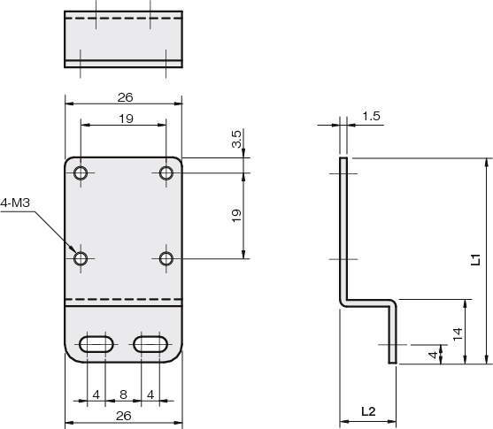 센서브라켓(포토마이크로센서용)Z형 H타입