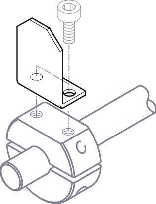 센서브라켓 L형 도그브라켓