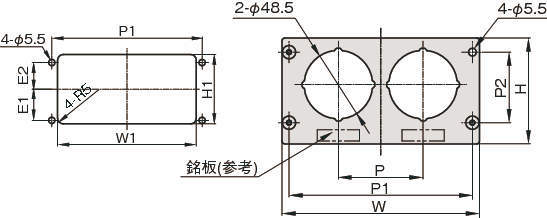 압력게이지브라켓(아날로그용) 스트레이트타입